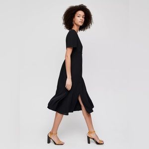 Aritzia Black Midi Dress